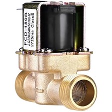 Magnetventil Wasser Edelstahl 1/2 Zoll Wasserschalter Messing AC 220V