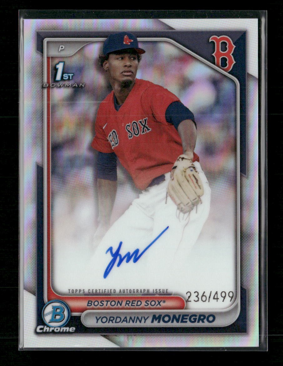 2024 Bowman Chrome Yordanny Monegro 1st Prospect Auto Refractors #/499