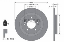2x Bremsscheibe PAGID 56333NC für HYUNDAI KONA SX2 SONATA 8 DN8 GDi GPL Hybrid 2