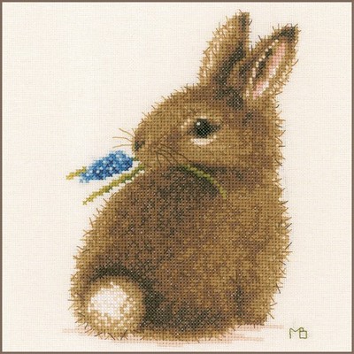 Lanarte cross stitch kit ''MB rabbit'', counted, DIY