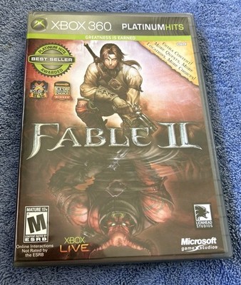 Fable II 2 -- Platinum Hits; CIB (Microsoft Xbox 360, 2009) Extra Content