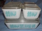 Vintage Pyrex Amish Butterprint Refrigerator Dish Set 8 piece
