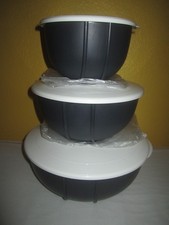 Tupperware Rührstar-Set,Peng-Schüsseln,Hefeteig-Schüsseln(3),dicht,anthrazit,neu