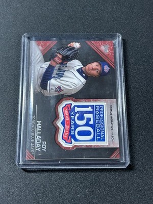 2019 Topps Update AMP-RH Roy Halladay Red  12/25 COMMEMORATIVE RELIC PATCH C1