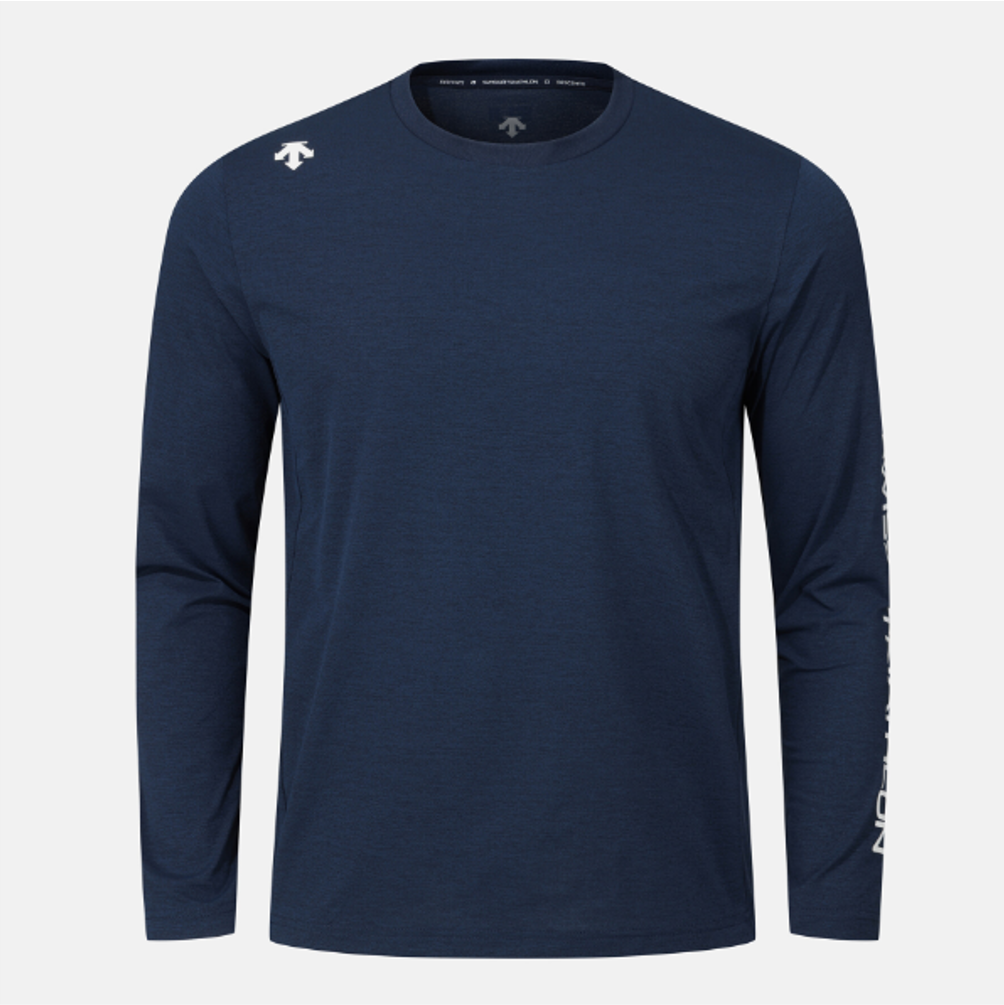 DESCENTE Swiss Triathlon Long-Sleeve T-Shirt NAVY ASIAN FIT | eBay