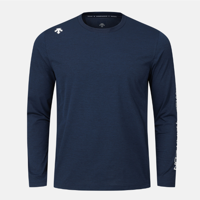 DESCENTE Swiss Triathlon Long-Sleeve T-Shirt NAVY ASIAN FIT | eBay