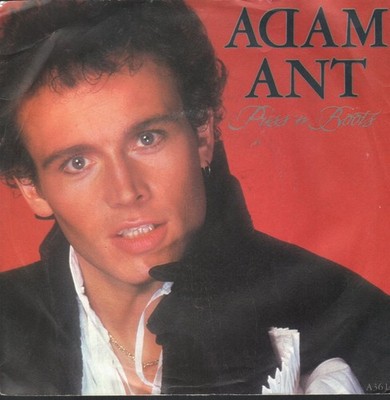 Adam Ant Puss N Boots 7'' vinyl UK Cbs 1983 plastic label design b/w kiss the
