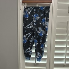 Sonic the Hedgehog Boys Pajama Pants Flame Resistant Size 6/7 Black Blue