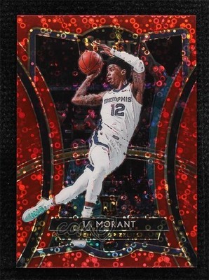 2019 Select Premier Level Hybrid Red Disco Prizm 28/49 Ja Morant Rookie RC 6i6