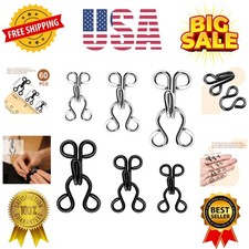 Hook and Eye for Sewing, Bra Hooks Replacement, Hooks and Eyes Clasps for Clo...