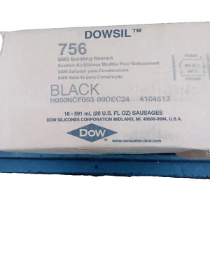 DOW CORNING Dowsil 756 sms black sealant 20 oz sausages full case of 16 ~Rv's Trucks Camper