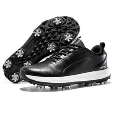 Men's Waterproof Golf Shoes Non-slip Spikes Breathable Fashion Training Sneakers