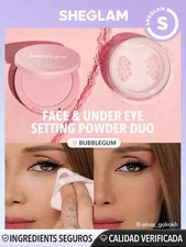 SHEGLAM Face & Under Eye Setting Powder Duo New with box Travel-friendly