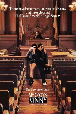 1992 My Cousin Vinny Movie Poster 11X17 Joe Pesci Ralph Macchio Marissa Tomei 🍿