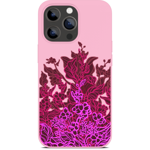 Phone Case Biodegradable Cover Pink Floral Design iPhone 14 13 12 11 XR XS - Picture 1 of 10