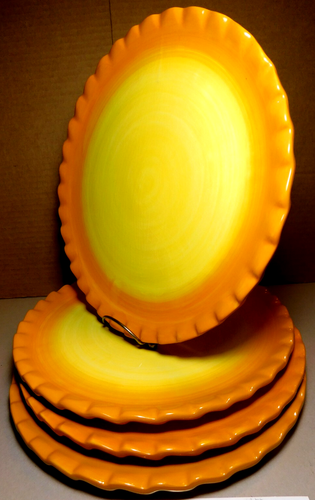 Hacienda by Noble Excellence Steingut Yellow Sunshine 4 Speiseteller Porzellan - Bild 3 von 24