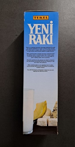 alter Yeni Raki Tekel 1 L Flasche im Präsentkarton 45% türkischer Anisschnaps - Bild 5 von 8