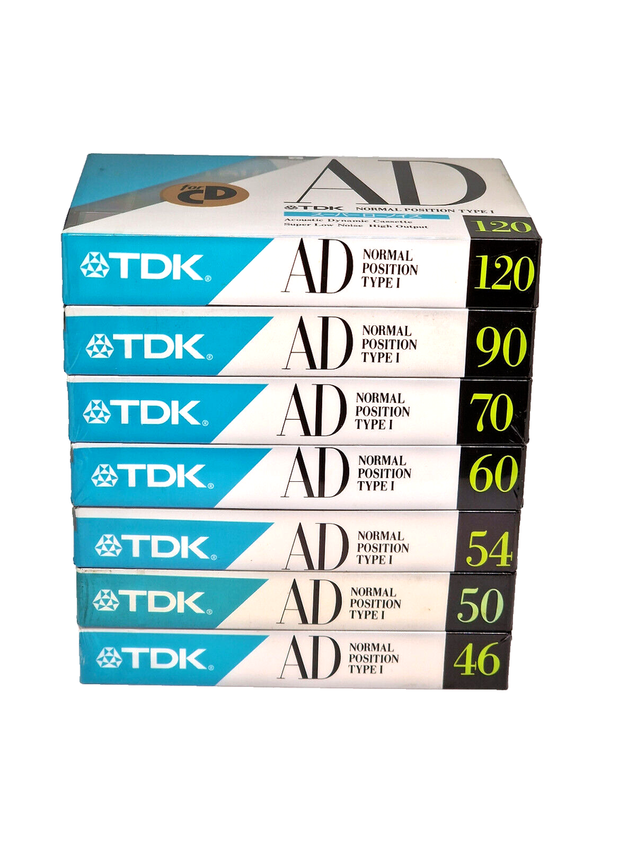 TDK AD 120G 90G 60G 46G 46×2 120×1 60×1 TDK AD 120G 90G 60G 46G 46×2 120×1 60×1