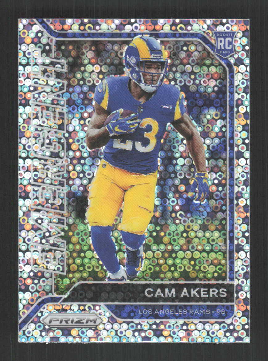 Cam Akers 2020 Panini Prizm Emergent Prizms No Huddle Los Angeles Rams #6