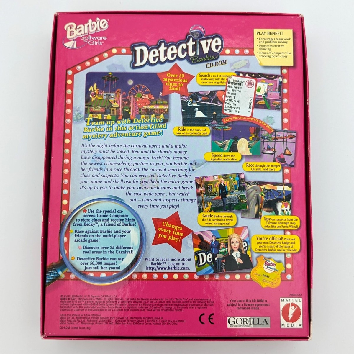 Detective Barbie: Mystery of the Carnival Caper - Big Box Boxed