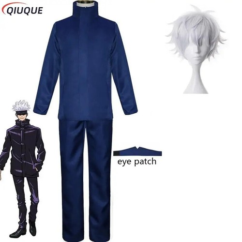 Costume cosplay 110-3XL toppa occhi parrucche occhiali anime Halloween festa uniformi - Foto 29 di 38