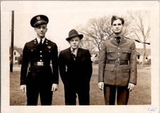 Handsome Military Men Soldiers Army Navy Marines WWII 1940s Vintage Photo 2