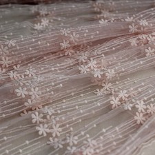 1M Braut Stickereien Blumen Spitze Stoff Tüll Netz Hochzeit Kleid Veil Nähen DIY