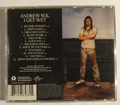 ANDREW W.K. - I GET WET - 2001 MEXICAN CD ALBUM, HARD ROCK | eBay