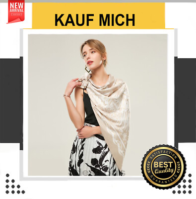 Silk scarf beige silk scarf Shawl 90x180 white beige scarf wrap woman women