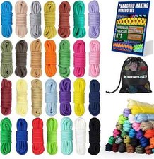 28 Colors Paracord 550 Combo Crafting Kits with Instruction - Multifunction Surv