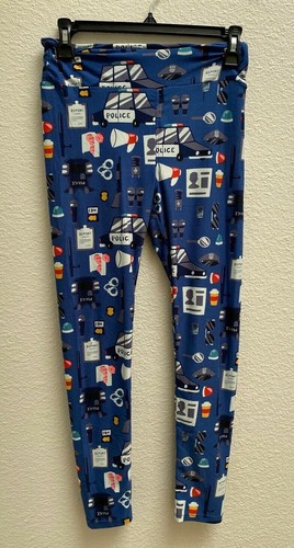 Womens LULAROE Police Leggings Law 