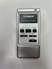 Fisher RC720 VCR Remote Control, Silver - OEM for FVH-720 VCR