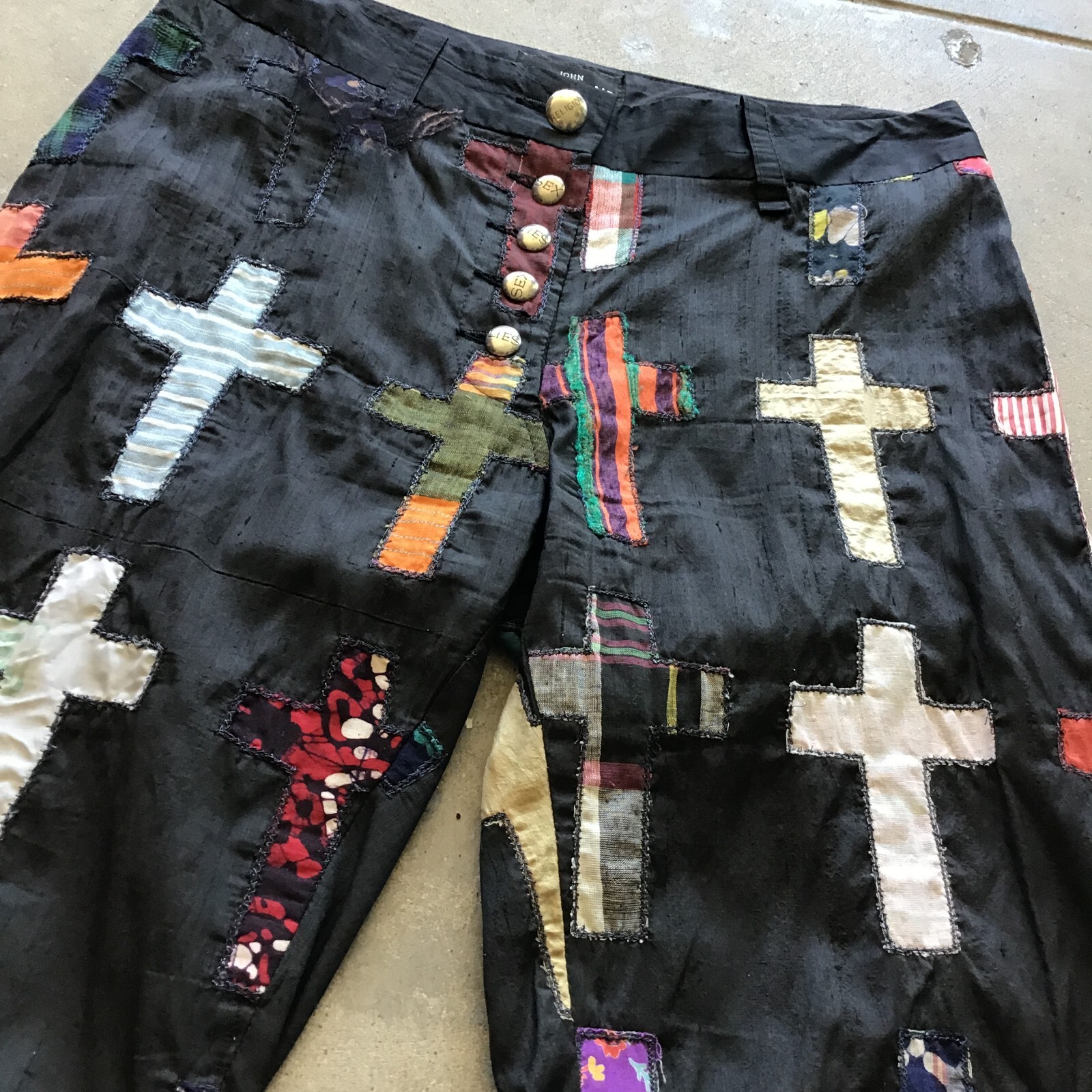 John Richmond Patchwork Cross Pants - image 3