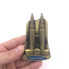 Petronas Twin Towers Fridge Magnet Sticker Malaysia Souvenir Metal Home Decor