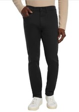 Banana Republic Men's Stretch Fabric Slim Fit 5-Pocket Pants, Black, 42x32