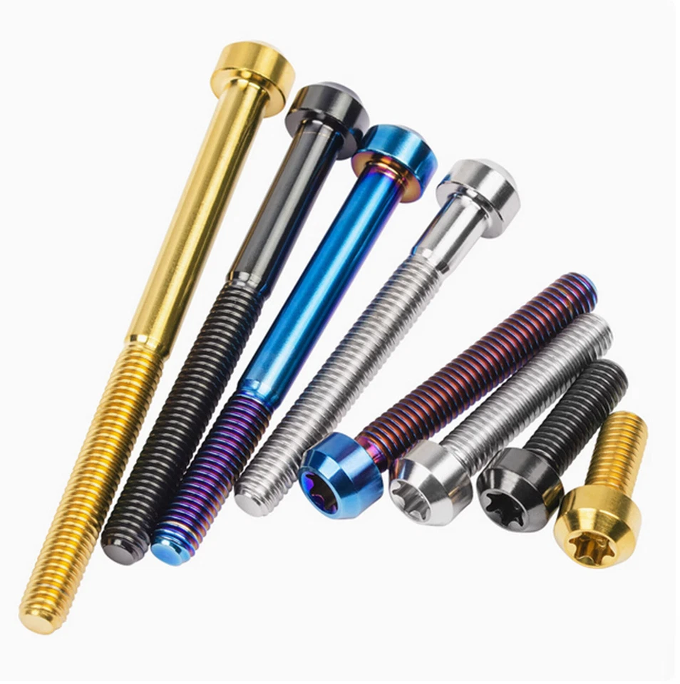 Titanium Bolt M5/M6x10 15 20 25 30 35 40 50 60 70 80mm Chamfered Head Torx Screw - Image 3 of 4