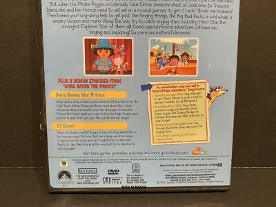 Dora the Explorer Pirate Adventure DVD, 2004 Nick JR. Viacom DVD