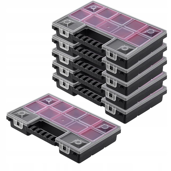 Kadax Organizer, Werkzeugkasten Aus Kunststoff, 28 X 18 Cm, 6 StüCk-image