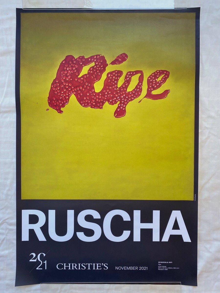 Ed Ruscha ポスター ED RUSCHA 