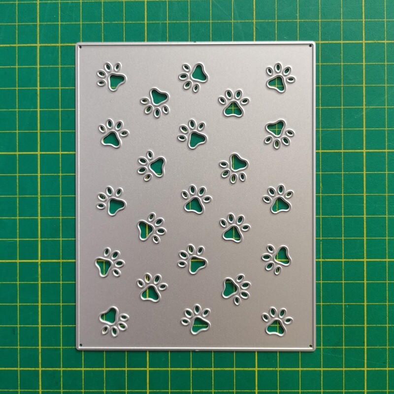 Dog Paw Print Metal Die Cut Dog Footprint Cutting Dies Embossing Paper