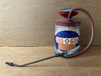 Vintage BUG-O-GUN Universal Metal Products Co. Large Sprayer, Saranac, MI 13.75''