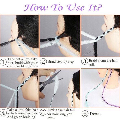 Jumbo Braiding Hair Pre Stretched Braiding Hair Extensions Synthetic Hair Party - Picture 12 of 73