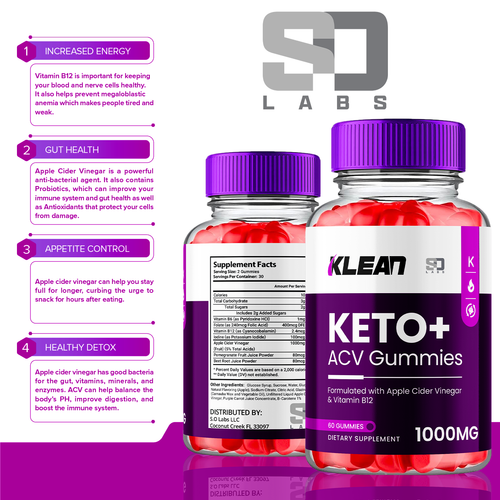 (2 Pack) Klean Keto ACV, Klean Keto Weight Loss & Fat Burn Gummies (120 Gummies) - Picture 2 of 9