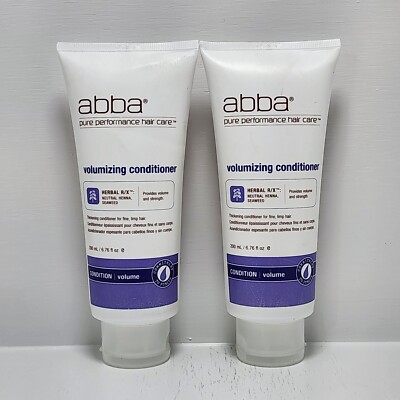 ABBA Pure Volumizing Conditioner 6.76 oz | Pack of 2 | Free Shipping | New