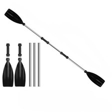 Aluminum Detachable Afloat Kayak Paddle Portable Oars Boat Rafting Canoe Paddle