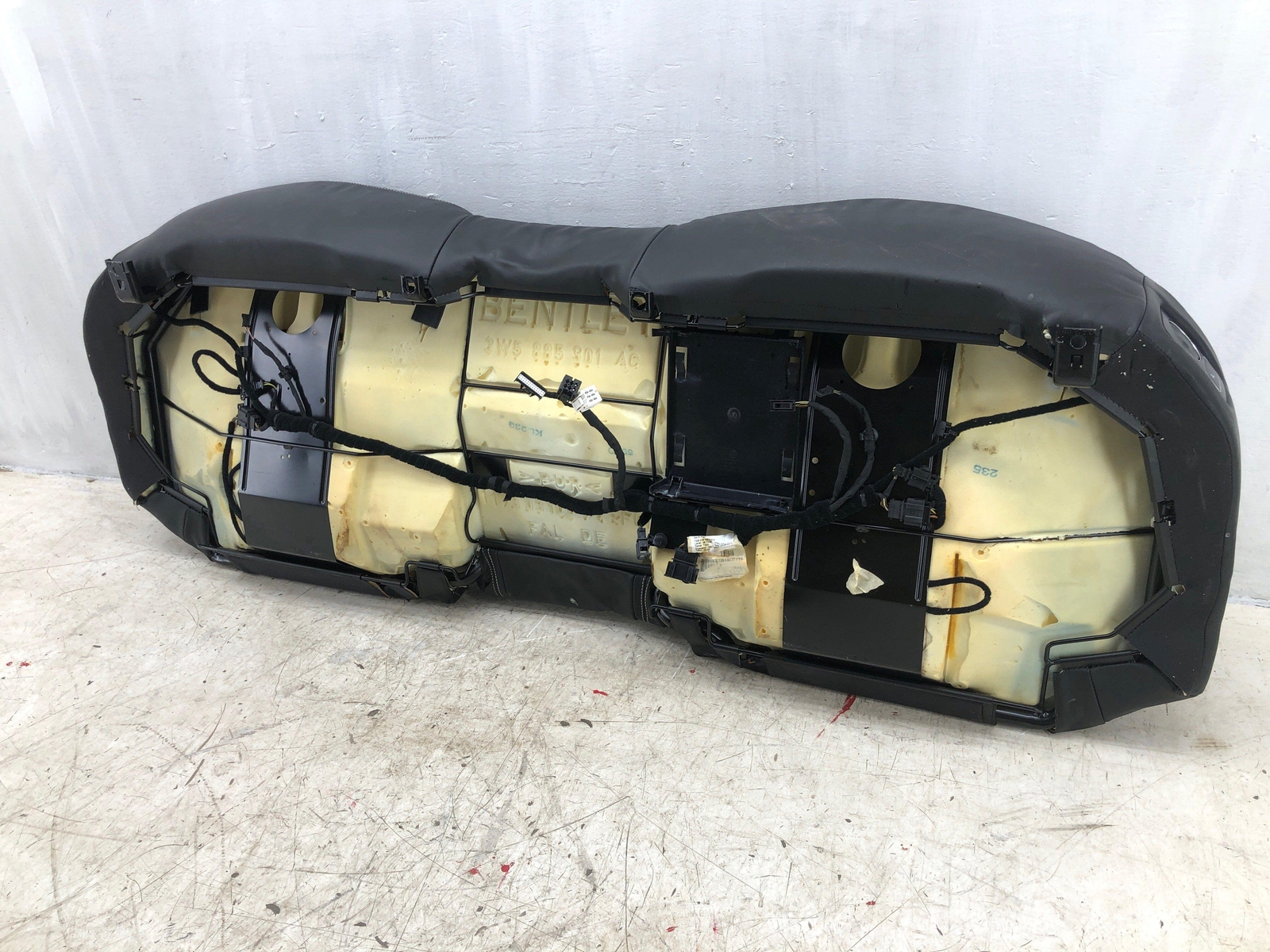 2006-2012 BENTLEY CONTINENTAL OEM REAR LOWER BENCH SEAT CUSHION *INDENTS*