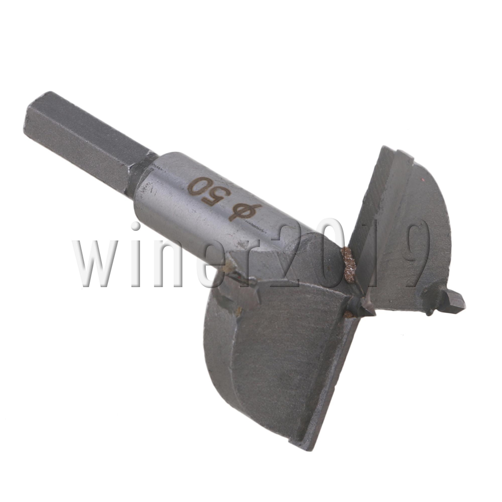 Forstner Drill Bit 50mm Carbon High Speed Steel Woodworking Flat Wing