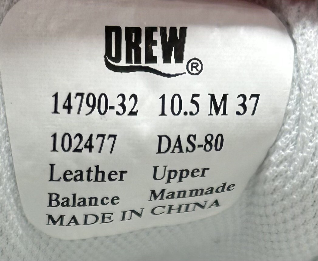 Drew Jimmy Mens Size 12 M Walking Shoes Bone Beige Hook Loop  display picture 1