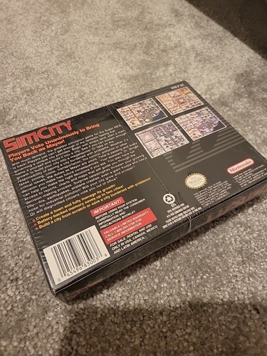 Sim City Snes new In Box Sealed . Old School Game Cool. - Picture 3 of 4