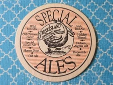 Beer Coaster ~ GOOSE ISLAND Brewing Co Ales: Wild Mild, Old Clyborn, Hopscotch +